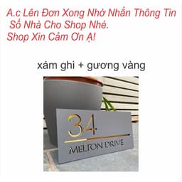 Bảng số nhà sang trọng mica kết hợp alu SANG TRỌNG 4