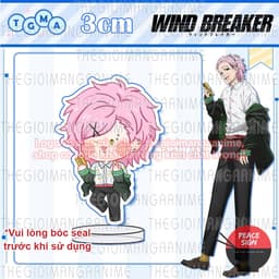 (mua 1 tặng 1) (3cm) Mô hình WIND BREAKER ver MẮT NHỎ standee mica trong in hình manga anime mica trưng bày chibi 5