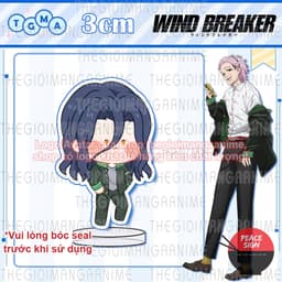 (mua 1 tặng 1) (3cm) Mô hình WIND BREAKER ver MẮT NHỎ standee mica trong in hình manga anime mica trưng bày chibi 4