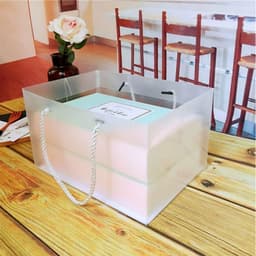 (SET 5 TÚI) Túi nhựa, túi mica, Túi đựng hộp quà, đựng sách vở, 2