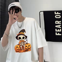 Áo thun Dễ Thương Halloween Bí Ngô Ma Quái Dơi 2