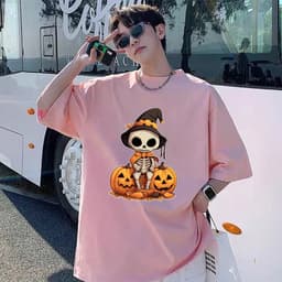 Áo thun Dễ Thương Halloween Bí Ngô Ma Quái Dơi 3
