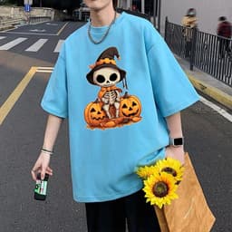 Áo thun Dễ Thương Halloween Bí Ngô Ma Quái Dơi 5