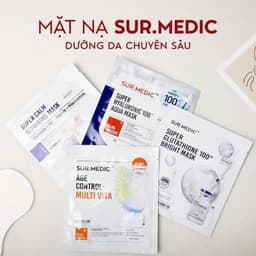 Mặt Nạ Sur.Medic Bright Dưỡng Trắng Da, Phục Hồi ,Dịu Da,Cấp Ẩm 1 Miếng| Skin Lab 2
