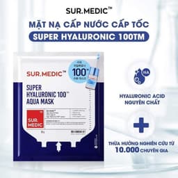 Mặt Nạ Sur.Medic Bright Dưỡng Trắng Da, Phục Hồi ,Dịu Da,Cấp Ẩm 1 Miếng| Skin Lab 7