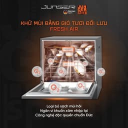[Miễn Phí Lắp Đặt] Máy Rửa Bát Junger Leopard DWJ-103, Sấy Khô Khử Khuẩn UV 8 Chế Độ Rửa Chuyên Sâu, Hàng Chính Hãng 6