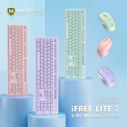 Bộ bàn phím chuột không dây MicroPack iFREE LITE 2 KM-237W - Hàng Chính Hãng 7