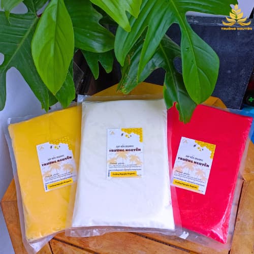 1Kg Sáp Bơ Pha Sẵn Trường Nguyên Organic, Nguyên Liệu Làm Nến Cúng Dường, An Toàn , Không Khói