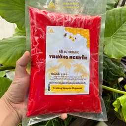 1Kg Sáp Bơ Làm Nến Hoa Pha Sẵn Trường Nguyên Organic, Công Thức Độc Quyền,, Dễ Làm, Làm Các Loại Hoa Từ Khuôn Silicon 2