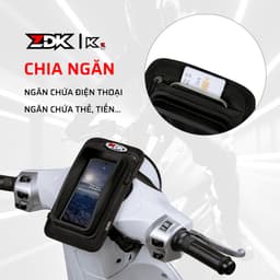 ZDK-K5 Túi treo đầu xe máy phiên bản cao cấp có viền chống loá điện thoại để 6