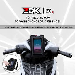 ZDK-K5 Túi treo đầu xe máy phiên bản cao cấp có viền chống loá điện thoại để 8