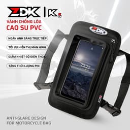 ZDK-K5 Túi treo đầu xe máy phiên bản cao cấp có viền chống loá điện thoại để 7