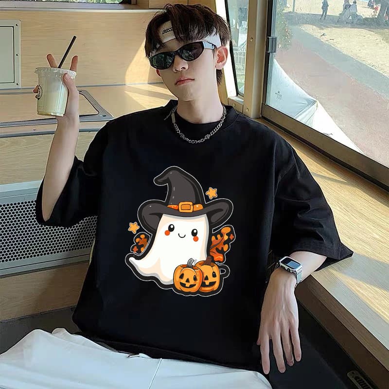 Áo thun GHOST Halloween Bí Ngô Ma Quái Dơi áo nam nữ