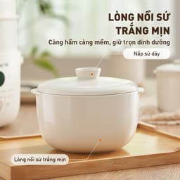 Nồi Nấu Chậm Joyoung JSC-187, 1.8Lit - 300w, Lòng Nồi Sứ, Hàng Chính Hãng 6