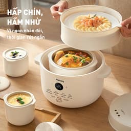 Nồi Nấu Chậm Joyoung JSC-187, 1.8Lit - 300w, Lòng Nồi Sứ, Hàng Chính Hãng 3
