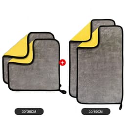 Khăn Lau Xe Chuyên Dụng  Thấm Hút, Khăn Lau Đa Năng Cho Xe Ô Tô, Sợi Tổng Hợp MicroFiber - Phụ Kiện Vệ Sinh Xe DK.Cars 2