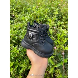 [Tăng 1 size] Giày bốt cổ cao bé trai bé gái lót lông nhẹ da PU khóa kéo thời trang HQ cho bé từ 6 tháng - 4 tuổi [2268] 7