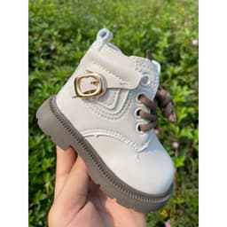 [Tăng 1 size] Giày bốt cổ cao bé trai bé gái lót lông nhẹ da PU khóa kéo thời trang HQ cho bé từ 6 tháng - 4 tuổi [2268] 9
