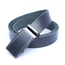 Thắt lưng nam da bò nguyên tấm, dây lưng nam da thật khoá lăn L05CB4 6