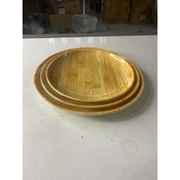 Đĩa nhựa vân gỗ, đĩa tròn, đĩa nhựa quán ăn, dĩa nhậu có 3 size 9