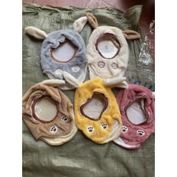 Mũ Lông Trùm Đầu Có Kính Chắn Gió, Chống Bụi, Kín Cổ Có Thể Tháo Rời Cho Bé từ 9-30 kg mũ kính tiện dụng 2