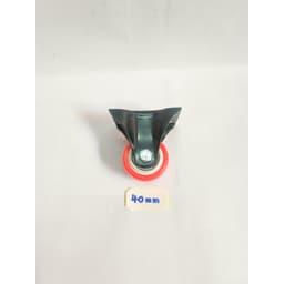 Bánh xe đẩy hàng, màu cam,cố định nhiều kích cỡ, Bánh xe nhựa PVC 40mm/50mm/65mm/75mm 3