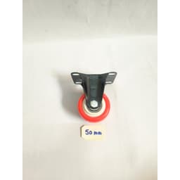 Bánh xe đẩy hàng, màu cam,cố định nhiều kích cỡ, Bánh xe nhựa PVC 40mm/50mm/65mm/75mm 4