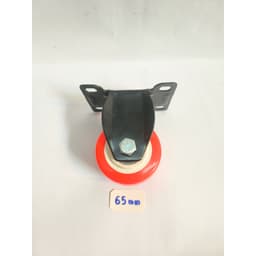 Bánh xe đẩy hàng, màu cam,cố định nhiều kích cỡ, Bánh xe nhựa PVC 40mm/50mm/65mm/75mm 5
