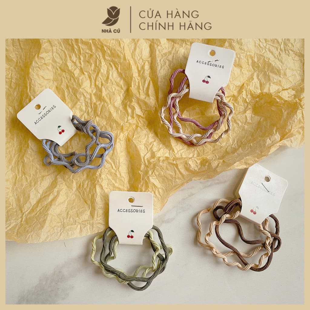 Dây Cột Tóc Sợi Kẹo Pha Lê Hình Hoa Ong NHÀ CÚ Dây Buộc Co Giãn Phong Cách Hàn Quốc Dễ Thương Hot Trend
