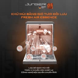 [Miễn Phí Lắp Đặt] Máy Rửa Bát Junger Leopard DWJ-143, Sấy Khô Khử Khuẩn UV SX Tại Thái Lan, Bảo Hành Hàng Chính Hãng 6