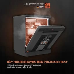 [Miễn Phí Lắp Đặt] Máy Rửa Bát Junger Leopard DWJ-143, Sấy Khô Khử Khuẩn UV SX Tại Thái Lan, Bảo Hành Hàng Chính Hãng 4