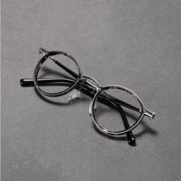Gọng kính cận thời trang nam nữ NARO EYEWEAR  dáng tròn chống tia UV chất liệu titanium cao cấp - 2203 2