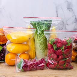 Set 10 Túi Zip Đựng Thực Phẩm Bảo Quản Thức Ăn Đồ Khô Đồ Tươi Sống Trong Tủ Lạnh An Toàn Tái Sử Dụng 2