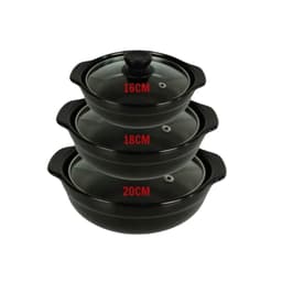 Nồi Đất Sứ Tráng Men Chống Dính Có Nắp Sâu Lòng Nhiều Kích Thước Kho Cá Thịt Nấu Mì Cay Tiện Lợi 5