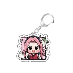 Móc khóa Uzumaki Naruto Sasuke Kakashi Sakura Hinata móc khoá bằng chất liệu arcrylic trong suốt 8