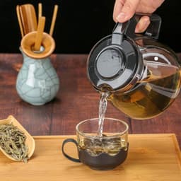 Bình Lọc Trà Thuỷ Tinh Pha Trà Cao Cấp Kèm 4 Ly Sang Trọng Tiện Lợi 3