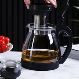 Bình Lọc Trà Thuỷ Tinh Pha Trà Cao Cấp Kèm 4 Ly Sang Trọng Tiện Lợi 9