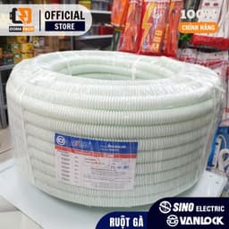 Ống Ruột Gà Luồn Dây Điện Sino Phi 16 - 20 - 25 - 32 - Ống mềm Luồn Dây Điện 3