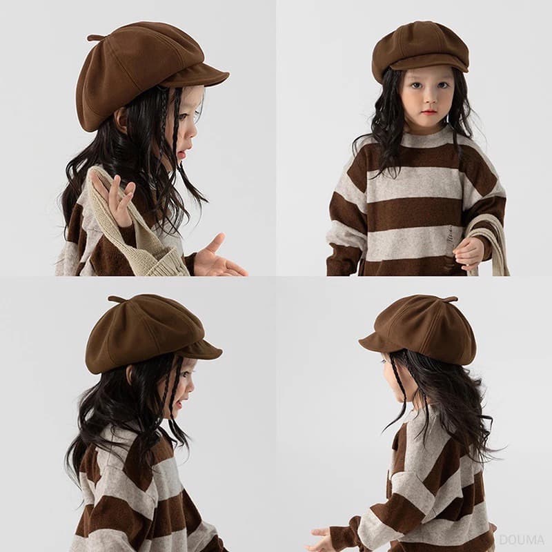 SẴN Mũ beret Phong Cách Hàn Quốc Thời Trang Thu Đông Kiểu Mới Cho Bé Trai Và Gái VÒNG ĐẦU 42-45CM