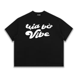 Áo Thun Local Brand VEQISTU "Tựa Bờ Vibe", Áo Thun Boxy Form Rộng Unisex Nam Nữ 250Gsm 100% Cotton 2 Chiều 3