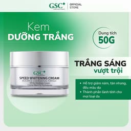 Kem dưỡng GSC Speed Whitening Cream 50g hỗ trợ dưỡng da trắng sáng, làm mờ nám, tàn nhang 5