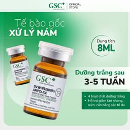 Tế bào gốc trắng sáng hàn quốc GSC GV Whitening X hỗ trợ giảm thâm nám tàn nhang 8ml 2