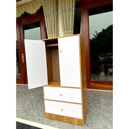 Tủ đựng quần áo đa năng,Tủ quần ao trẻ em, người lớn đa năng tiện lợi bền đẹp gỗ Decor gỗ MDF ND58 6