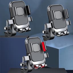 Giá đỡ điện thoại lắp xe đạp, xe máy chắc chắn, Kẹp điện thoại xoay 360 độ cao cấp - GDDT04 5