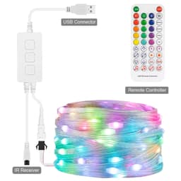 LED HẠT GẠO LED GIỌT LỆ FULL MÀU ARGB NEOPIXEL WS2812B 66LED/MÉT 33LED/MÉT 20LED/MÉT 5V DÀI 1 MÉT 8