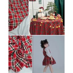 Vải trang trí Noel, trang trí giáng sinh, trải bàn, may đầm váy, phụ kiện... 1