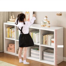 Kệ đựng đồ đa năng, kệ sách vân gỗ thiết kế 8 ô chất liệu MDF phủ Melamine phong cách tối giản ND76 7