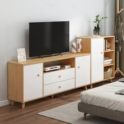Kệ tivi phòng khách KÍN LƯNG phong cách Bắc Âu dễ dàng kết hợp với nhiều mẫu bàn trà và ghế sofa ND59 2
