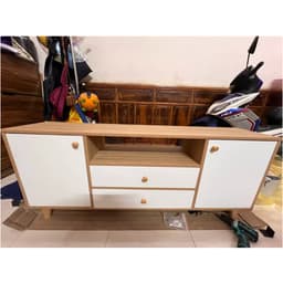 Kệ tivi phòng khách KÍN LƯNG phong cách Bắc Âu dễ dàng kết hợp với nhiều mẫu bàn trà và ghế sofa ND59 8