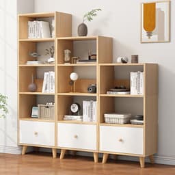 Kệ để đồ kệ sách phong cách Bắc Âu nhiều tầng FULL HẬU lắp ghép dễ dàng gỗ MDF phủ Melamine hiện đại, chống mối mọt 4